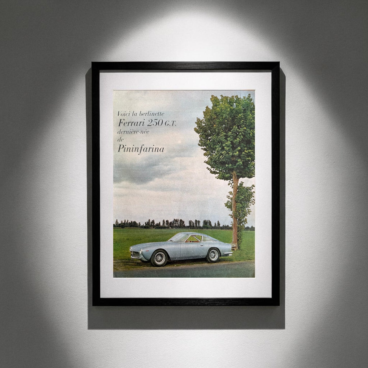 Ferrari 250 GT – Pininfarina’nın Zarafeti  1964 Orijinal Dönem Reklamıdır (Sonradan Baskı Değildir).