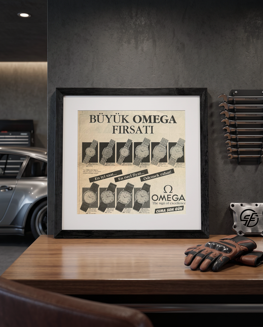 Omega De Ville “Büyük Omega Fırsatı” Türkçe Orijinal Dönem Gazete Reklamıdır (Sonradan Baskı Değildir)