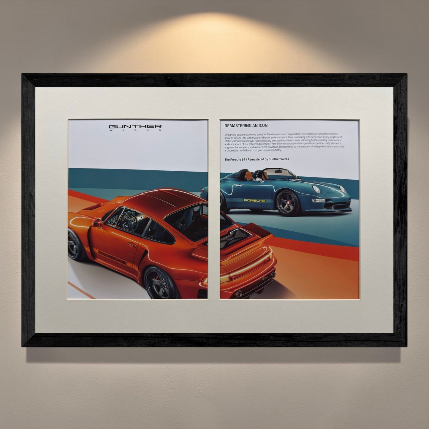 Gunther Werks 911 Remastered  Orijinal Dönem Çift Sayfa Reklamı (Sonradan Baskı Değildir)