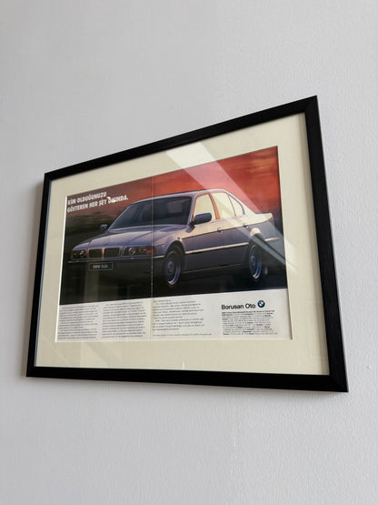 Bmw E38 7 Serisi. Orijinal Türkiye Dönem Reklamıdır (Sonradan Baskı Değildir)