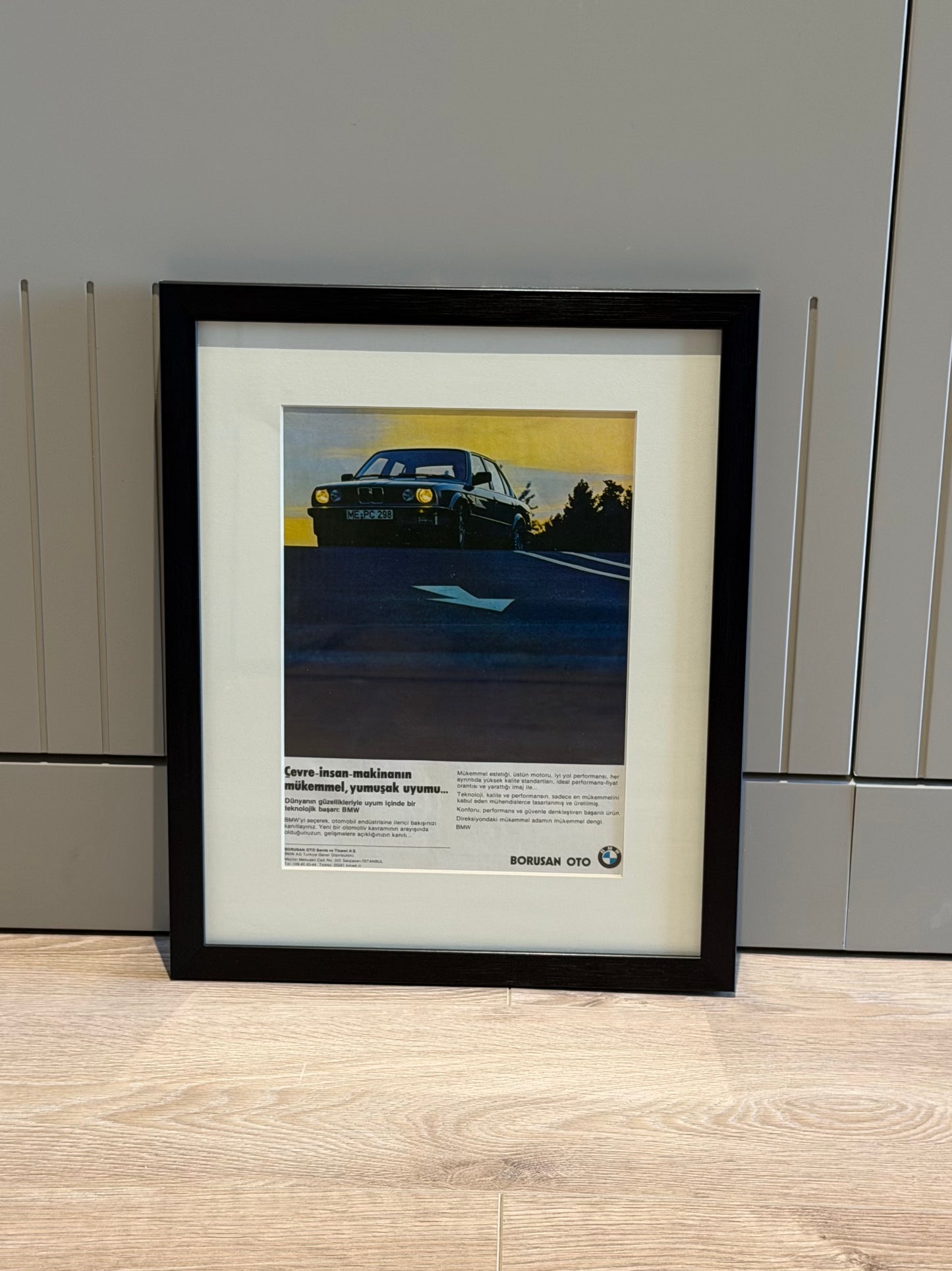 BMW E30 Orijinal Vintage Reklam