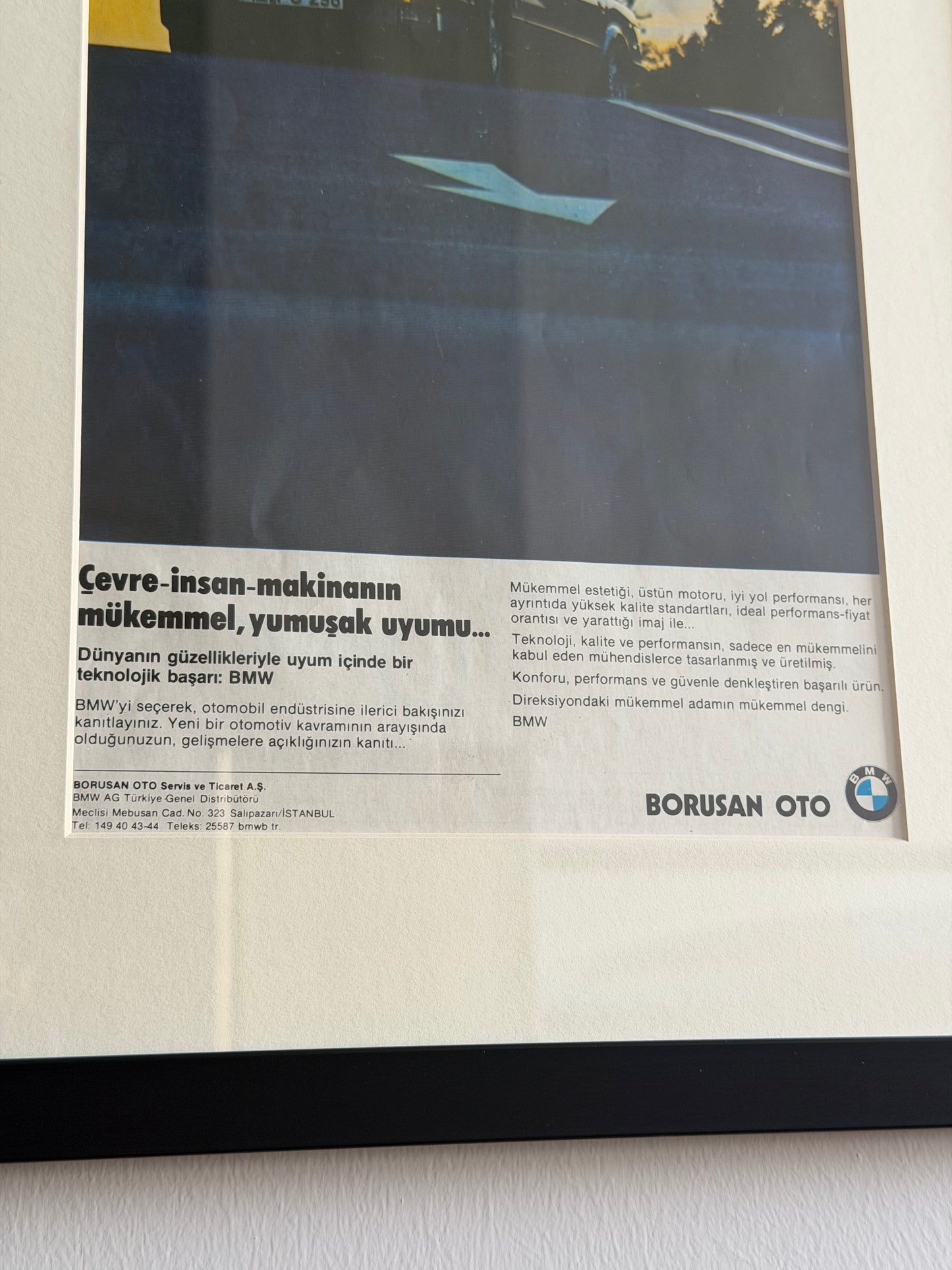 BMW E30 Orijinal Vintage Reklam