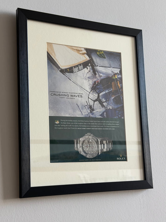 Rolex Oyster Perpetual Yacht Master. Neo-Vintage Orijinal Dönem Reklamıdır (Sonradan Baskı Değildir)