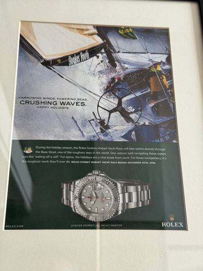 Rolex Oyster Perpetual Yacht Master.  Neo-Vintage Orijinal Dönem Reklamıdır (Sonradan Baskı Değildir)