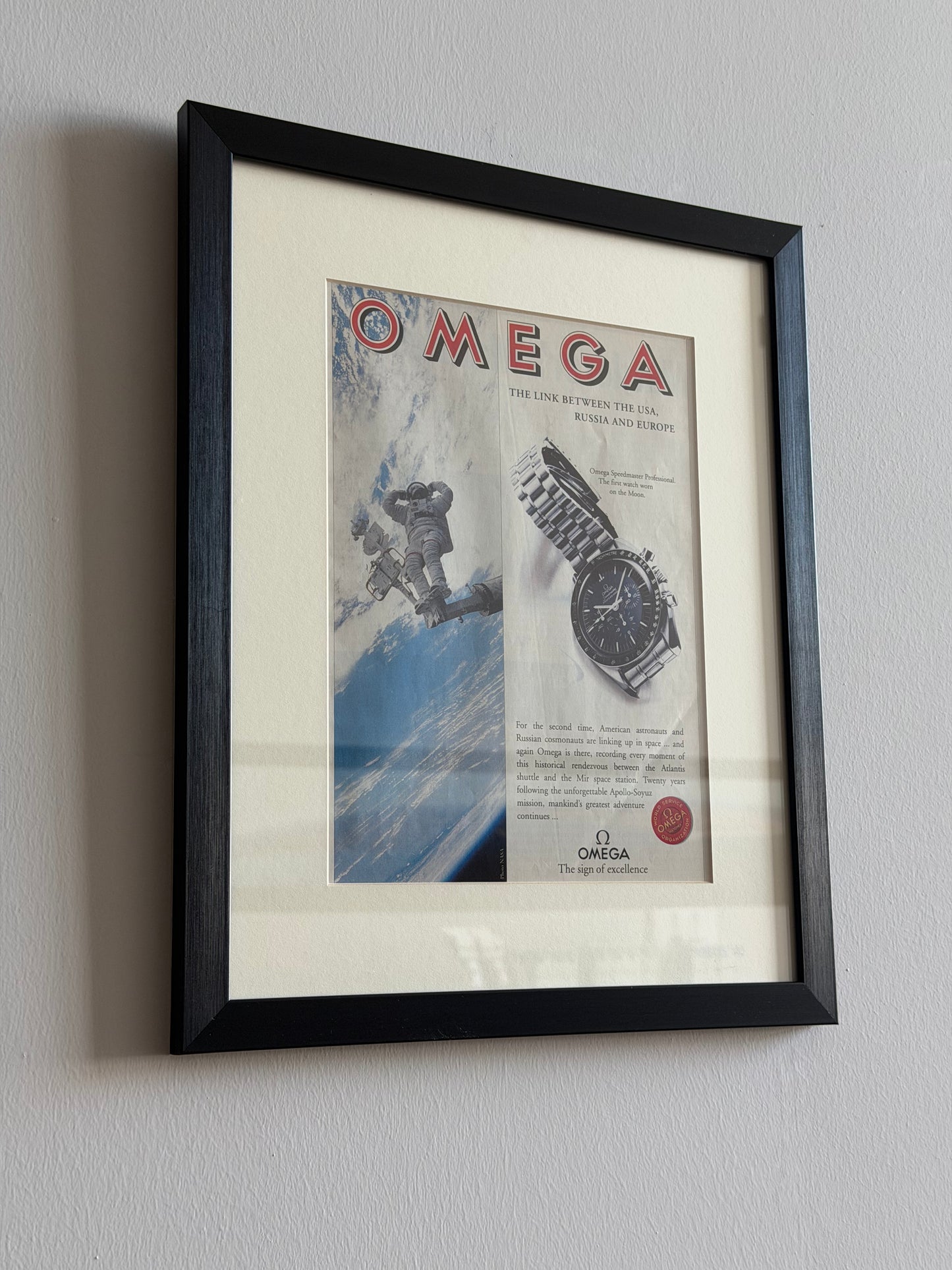 Omega Speedmaster Professionel Moonwatch Vintage Reklamı