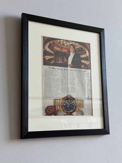 Rolex GMT Master.  Neo-Vintage Orijinal Dönem Reklamıdır (Sonradan Baskı Değildir)