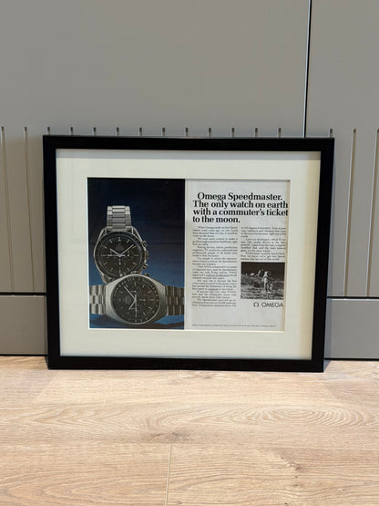 Omega Speedmaster Moonwatch & MK II.  Neo-Vintage Orijinal Dönem Reklamıdır (Sonradan Baskı Değildir)