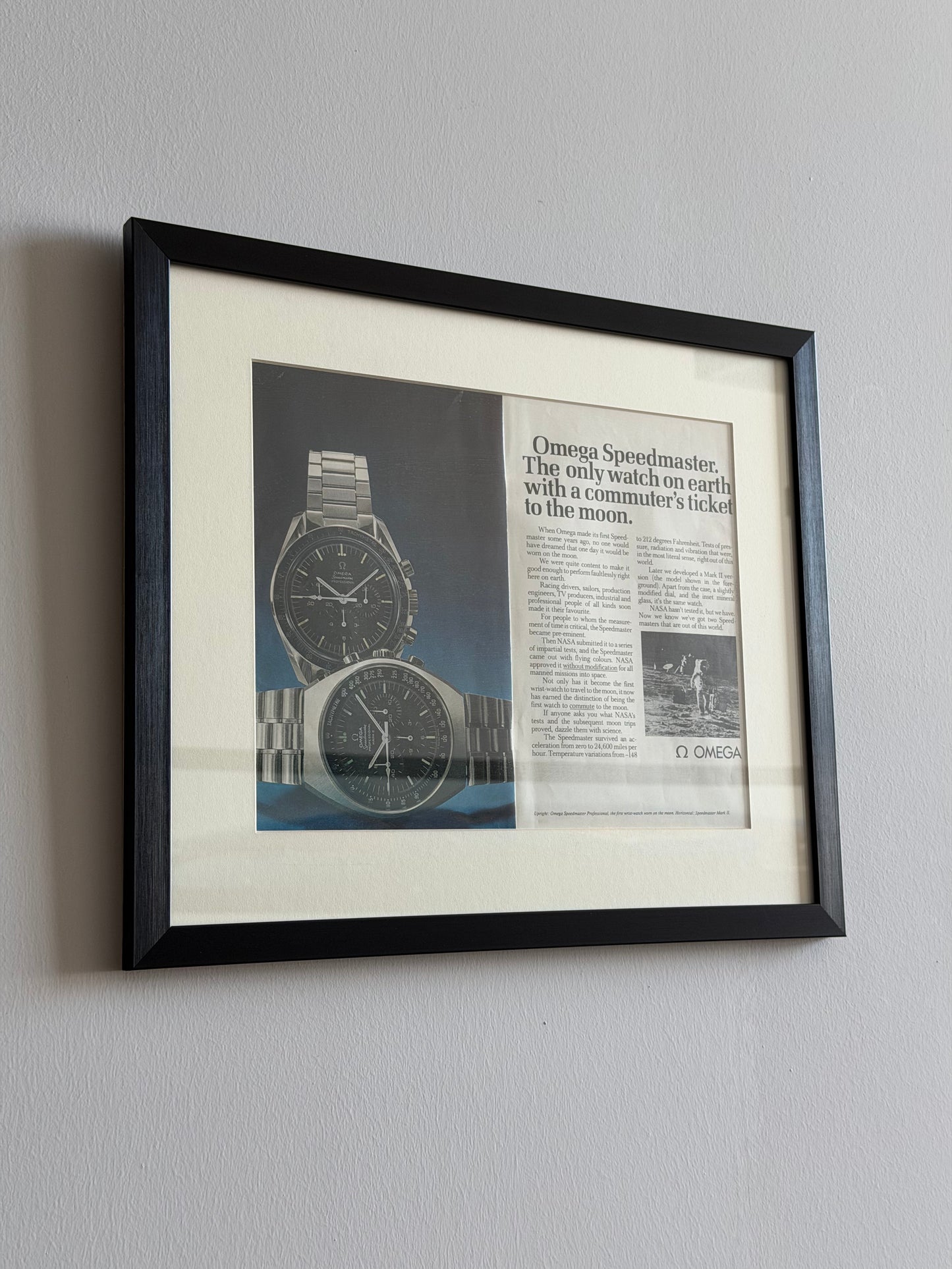 Omega Speedmaster Moonwatch & MK II Orjinal Neo-Vintage Reklamı