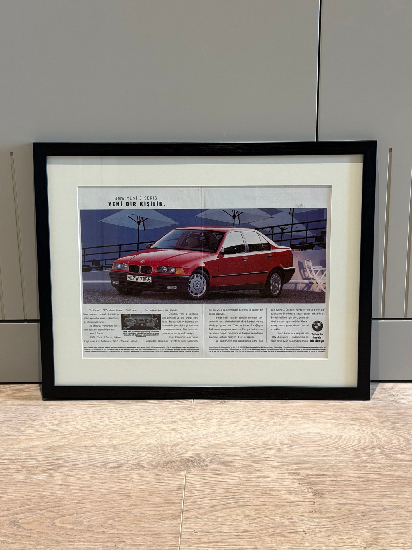 BMW E36 3 Serisi Orijinal Türkiye Lansmanı Neo-Vintage Reklamı