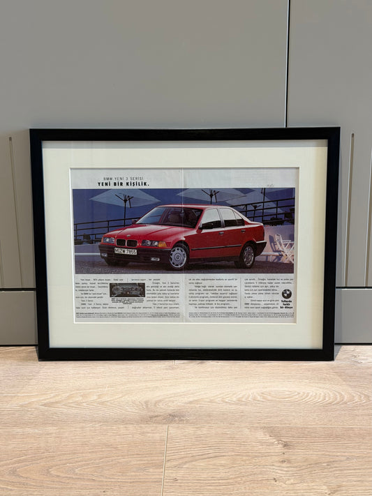 BMW E36 3 Serisi Orijinal Türkiye Lansmanı Neo-Vintage Reklamı