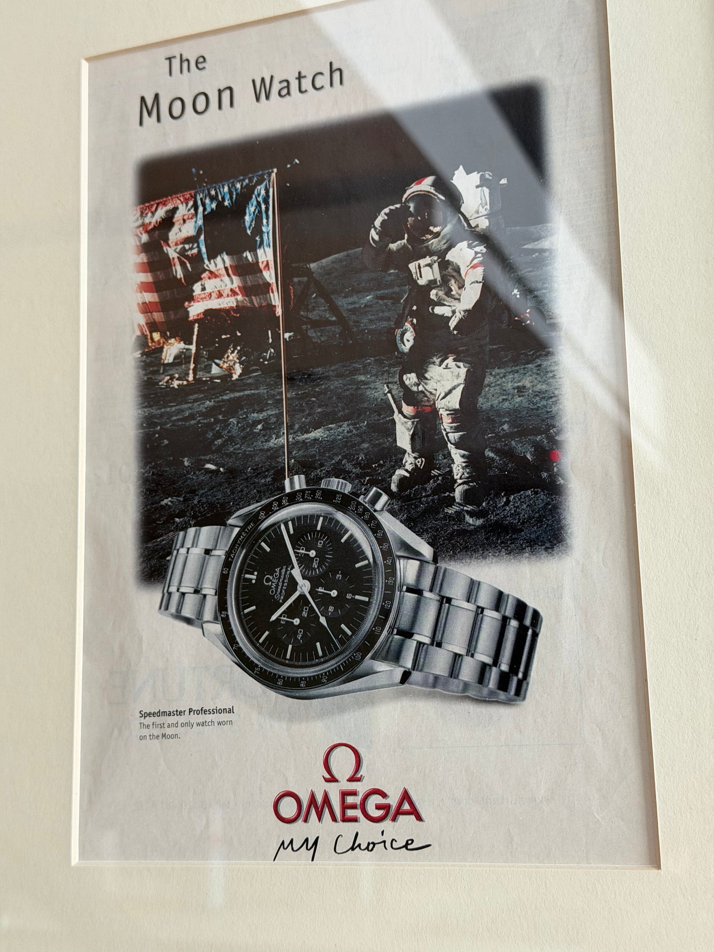 Omega Speedmaster 'The Moonwatch'. Orijinal Dönem Reklamıdır (Sonradan Baskı Değildir)