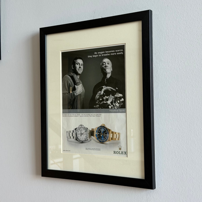 Rolex Explorer II ve Subimariner Neo-Vintage Orijinal Dönem Reklamıdır (Sonradan Baskı Değildir)