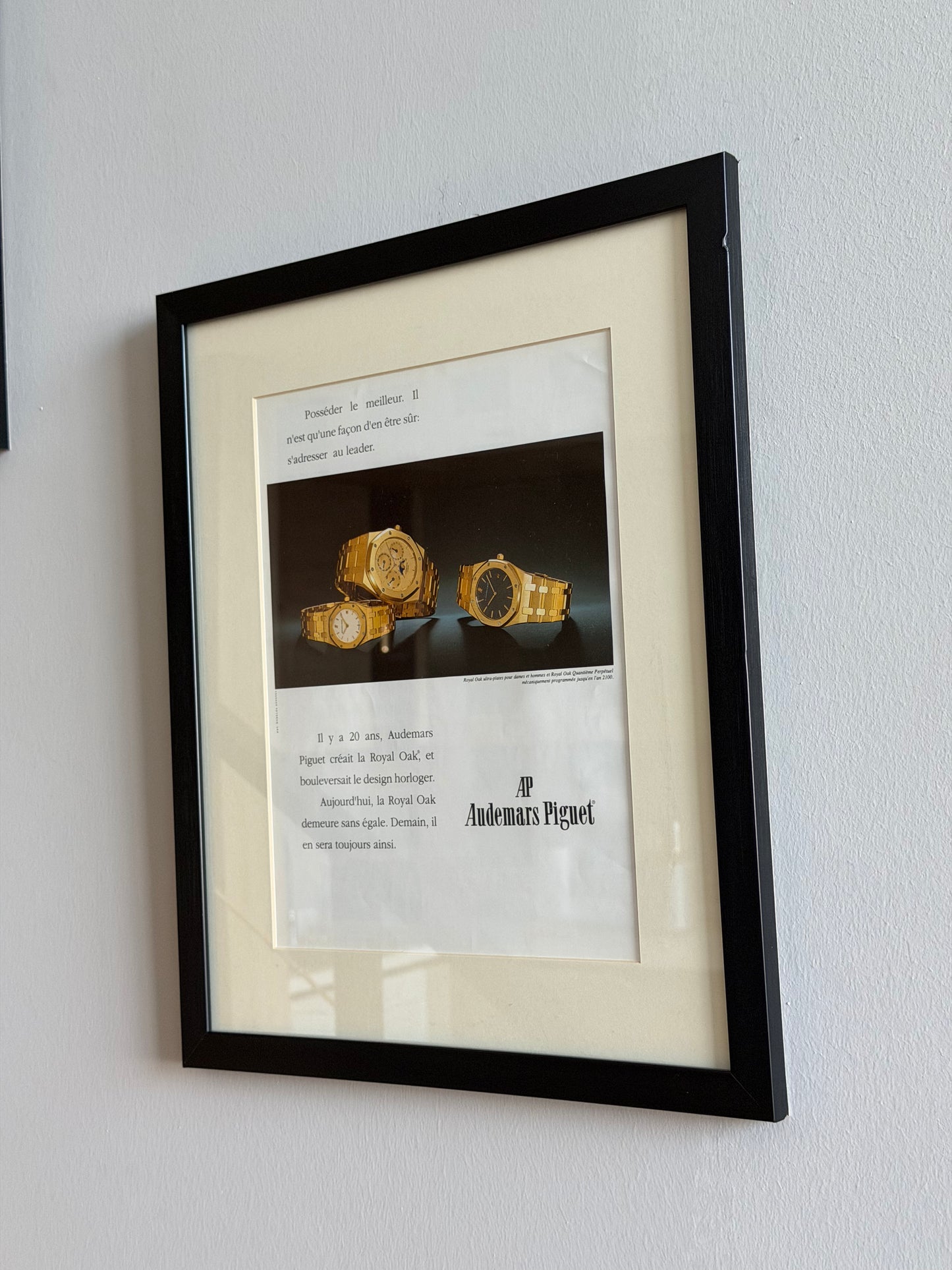 Audemars Piguet Royal Oak Gold Vintage Reklam