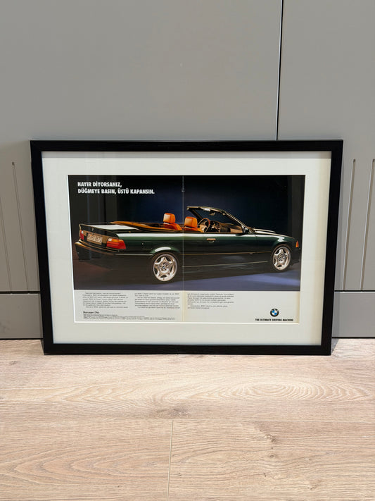 BMW E36 Cabrio Orjinal Dergi Reklamı