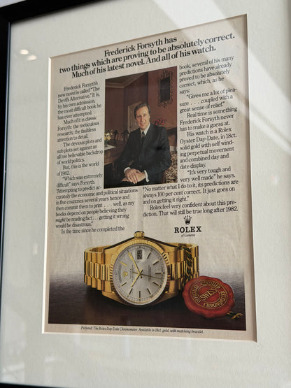Rolex Day-Date Neo Vintage.  Orijinal Dönem Reklamıdır (Sonradan Baskı Değildir)