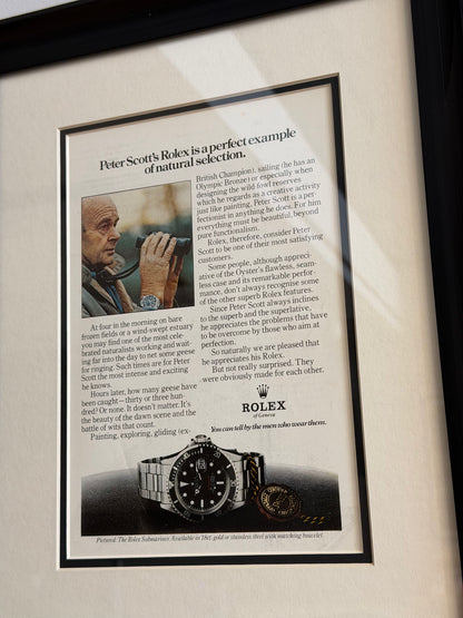 Rolex Submariner Neo Vintage Orijinal Dönem Reklamıdır (Sonradan Baskı Değildir)