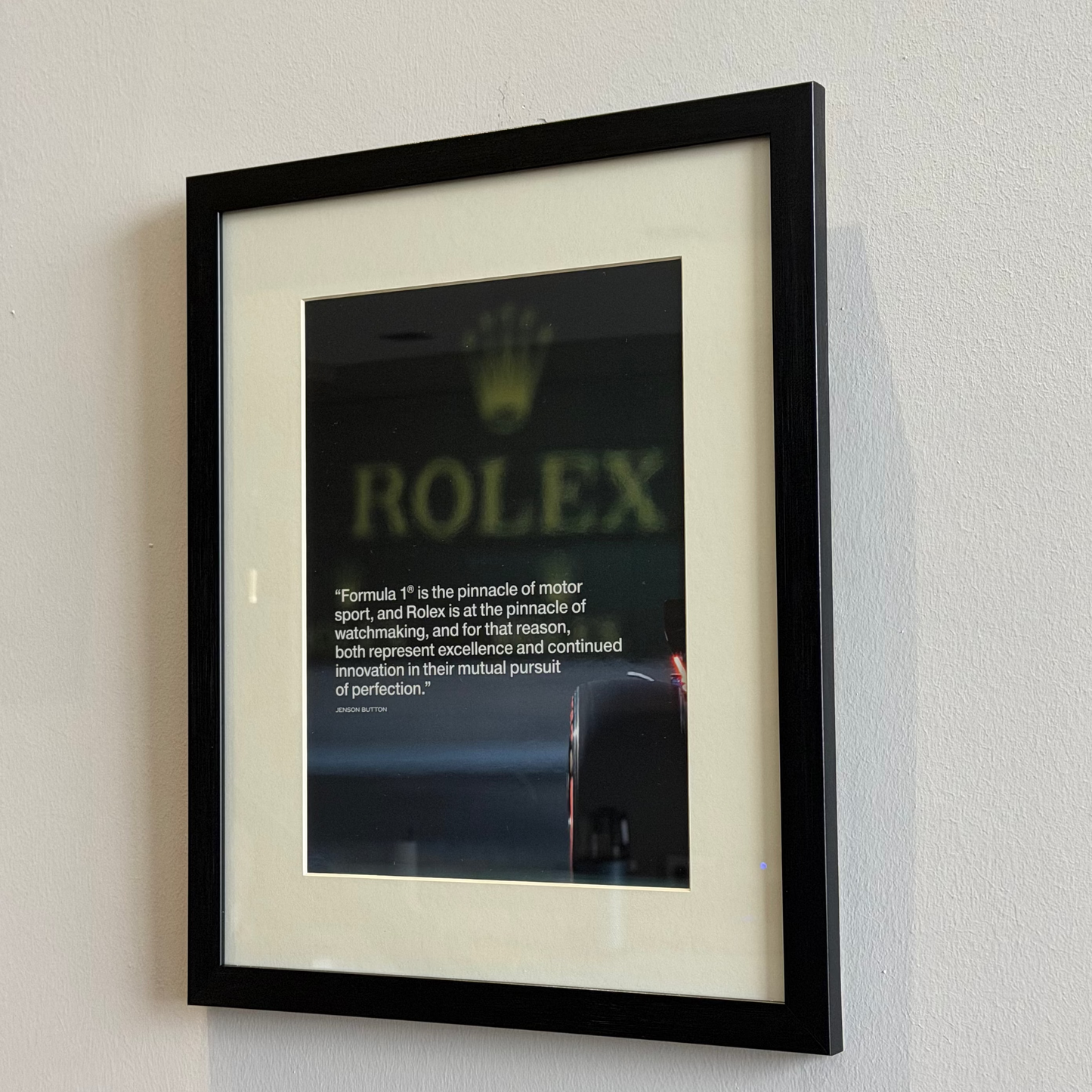 Rolex x Formula 1 Excellence. Orijinal Dönem Reklamıdır (Sonradan Baskı Değildir)