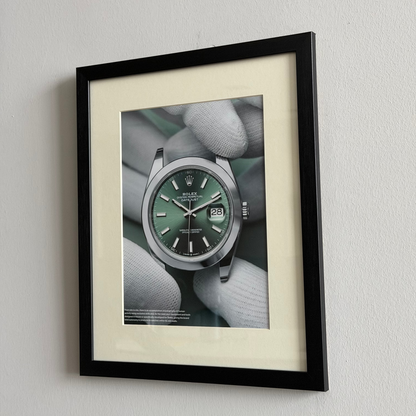 Rolex Datejust Green Dial. Orijinal Dönem Reklamıdır (Sonradan Baskı Değildir)