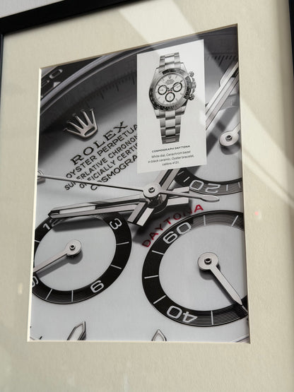 Rolex 126500LN Panda. Orijinal Dönem Reklamıdır (Sonradan Baskı Değildir)