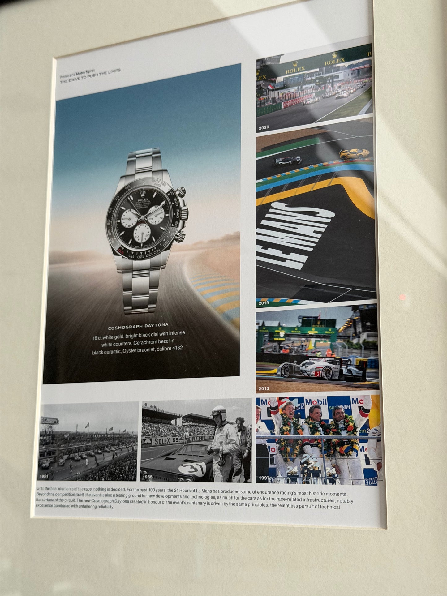 Rolex Daytona Le Mans 24. Orijinal Dönem Reklamıdır (Sonradan Baskı Değildir)