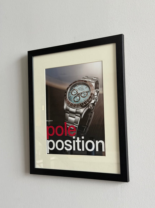 Rolex Daytona - Platona Pole Position. Orijinal Dönem Reklamıdır (Sonradan Baskı Değildir)