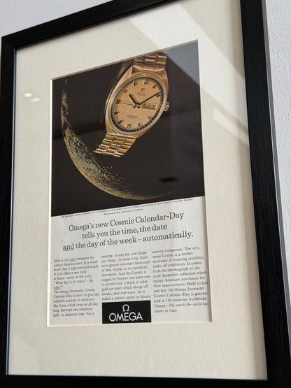 OMEGA Seamaster Cosmic Calendar Day Orijinal Dönem Reklamıdır (Sonradan Baskı Değildir)