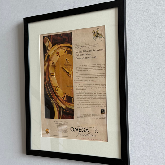 OMEGA Constellation De Luxe 1957 Orijinal Dönem Reklamıdır (Sonradan Baskı Değildir)
