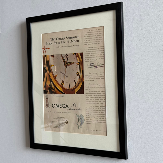 Omega Seamaster  "Made for a Life of Action" Orijinal Dönem Reklamıdır (Sonradan Baskı Değildir)