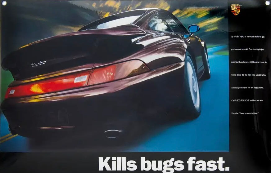 Porsche Enamel Poster Orijinal Porsche Üretimidir.