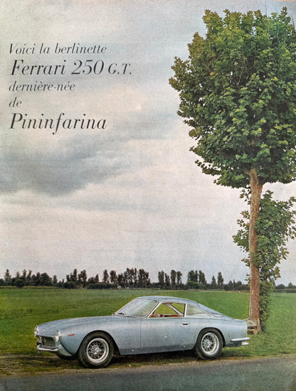 Ferrari 250 GT – Pininfarina’nın Zarafeti  1964 Orijinal Dönem Reklamıdır (Sonradan Baskı Değildir).