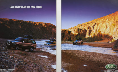 Land Rover İçin Yaya Geçidi - Orijinal Dönem Çift Sayfa Reklamı (Sonradan Baskı Değildir)
