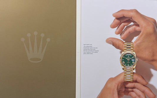 Rolex — The Crown & Day-Date 40 Green Dial - Orijinal Dönem Reklamıdır (Sonradan Baskı Degildir)