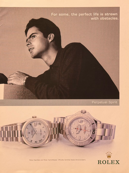 Rolex Day-Date & Yacht-Master Orijinal Dönem Reklamıdır (Sonradan Baskı Değildir)