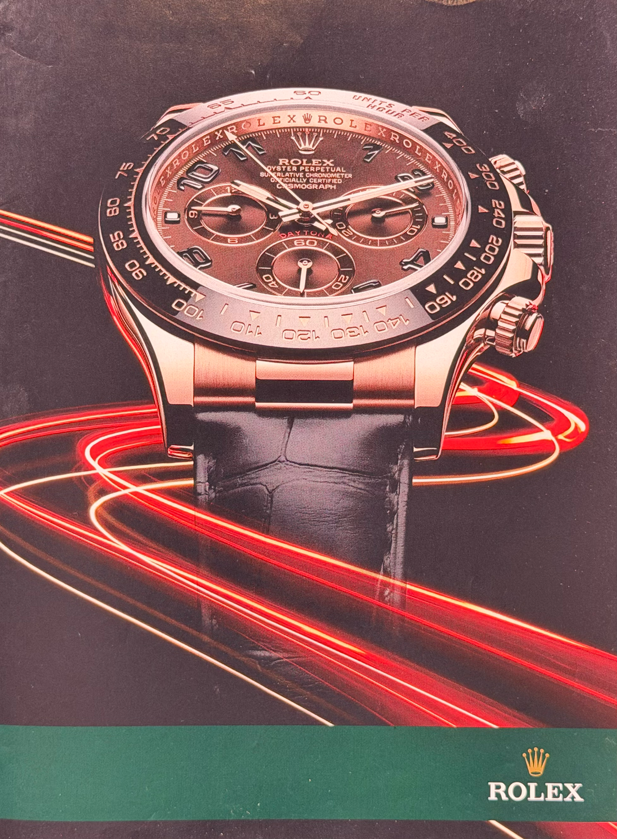 Rolex Cosmograph Daytona Everose Gold Çikolata Kadran Orijinal Dönem Reklamıdır (Sonradan Baskı Değildir)