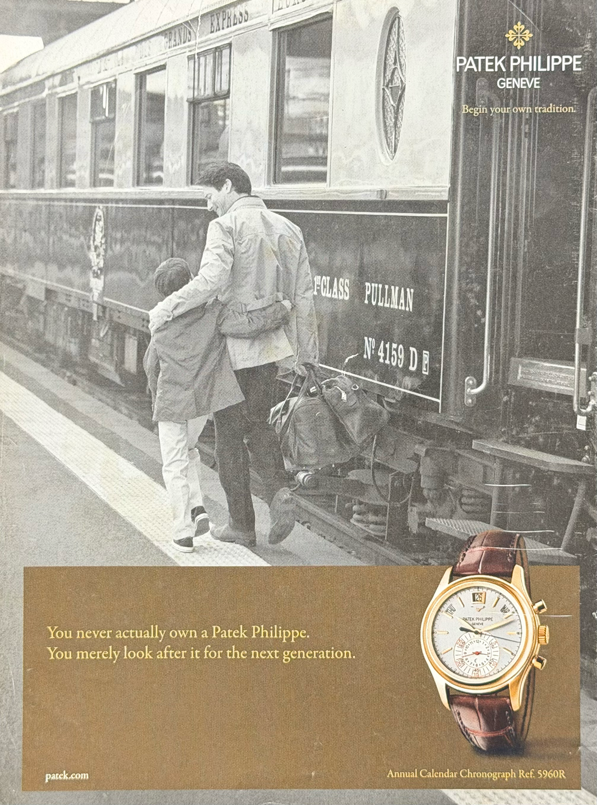 Patek Philippe Annual Calendar Chronograph Ref. 5960R Orijinal Dönem Reklamıdır (Sonradan Baskı Değildir)