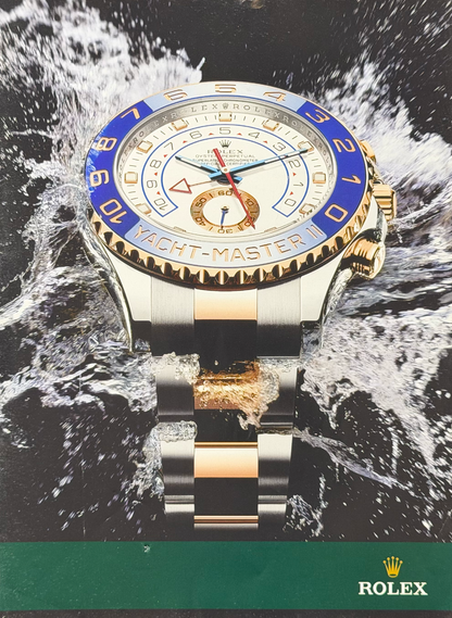 Rolex Yacht-Master II Ref. 116681 Everose Rolesor Orijinal Dönem Reklamıdır (Sonradan Baskı Değildir)