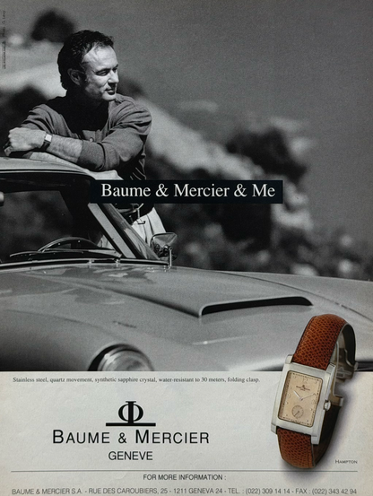 Baume & Mercier Hampton Orijinal Dönem Reklamıdır (Sonradan Baskı Değildir)