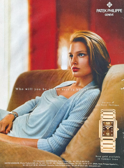 Patek Philippe Twenty~4 “Who Will You Be?” Vintage İngilizce Orijinal Dönem Reklamıdır (Sonradan Baskı Değildir)