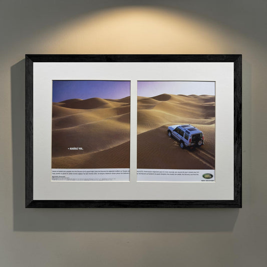 Land Rover Kasisli Yol - Orijinal Dönem Çift Sayfa Reklamı (Sonradan Baskı Değildir)