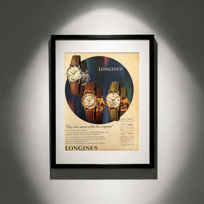 Longines Koleksiyonu “Zamansız Zarafet” 1961 Orijinal Dönem Reklamıdır (Sonradan Baskı Değildir).