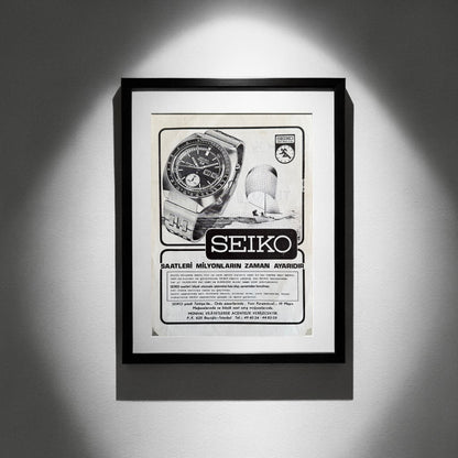 Seiko “Saatleri Milyonların Zaman Ayarıdır” 1976 Orijinal Türkiye Dönem Reklamıdır (Sonradan Baskı Değildir).