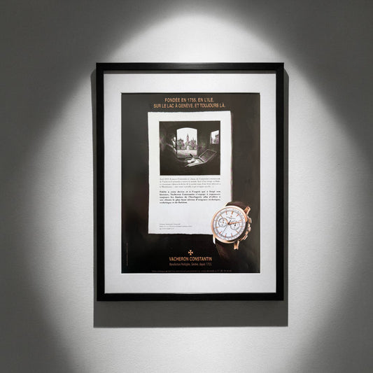 Vacheron Constantin Patrimony Traditionnelle Chronographe Orijinal Dönem Reklamıdır (Sonradan Baskı Değildir).