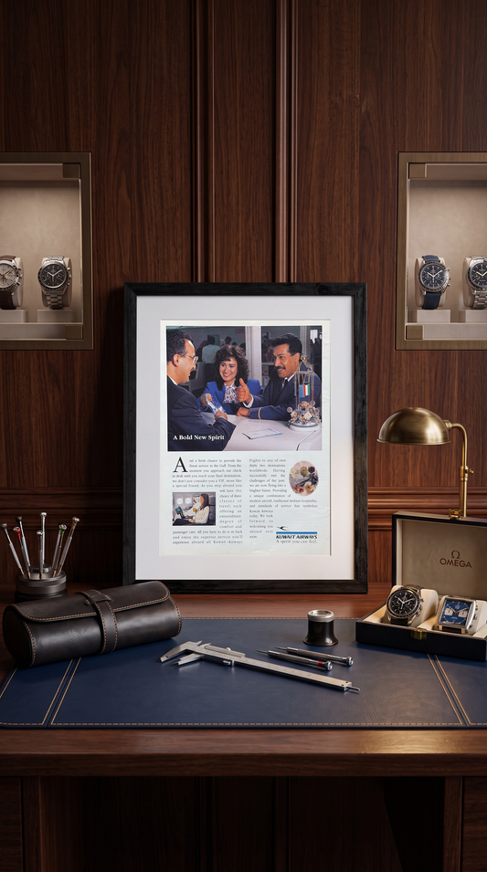Kuwait Airways “A Bold New Spirit” 19914 Orijinal Dönem Reklamıdır (Sonradan Baskı Değildir)