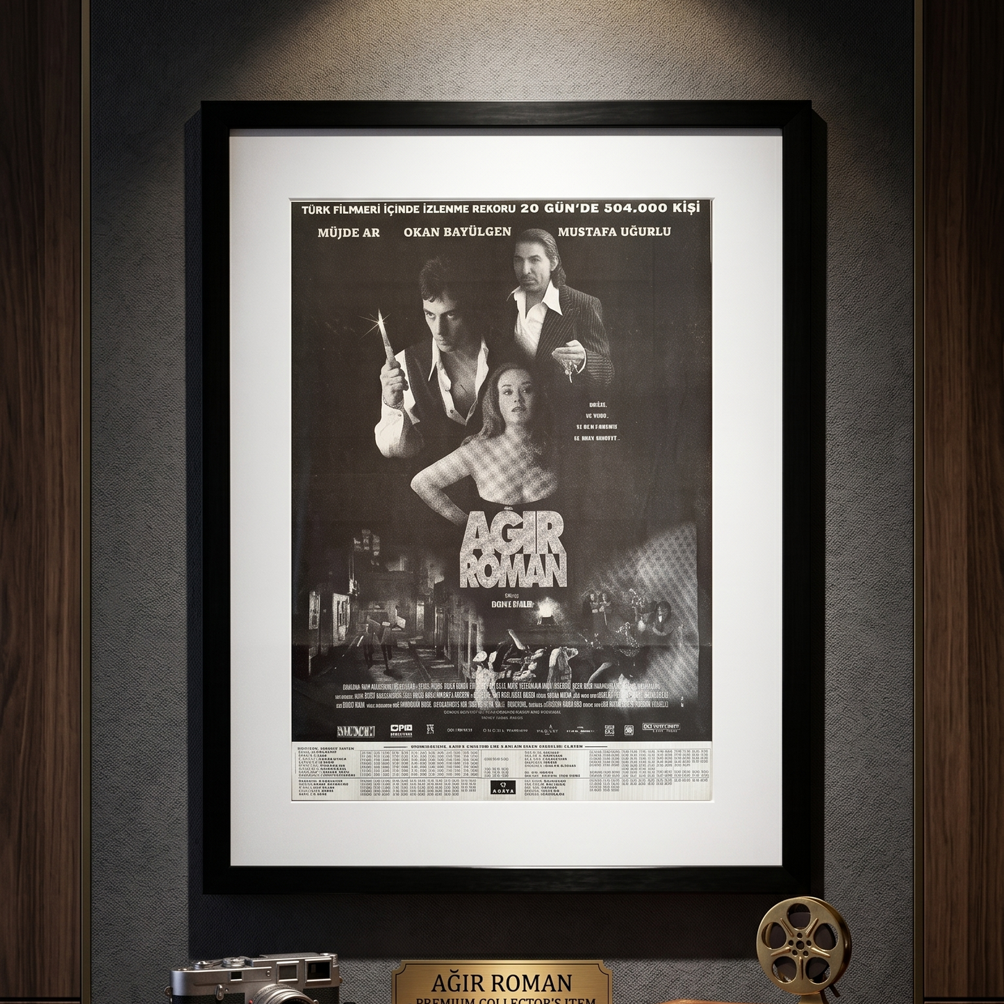 “Ağır Roman” – 1997 Orijinal Türkiye Sinema Afiş İlanıdır (Sonradan Baskı Değildir).