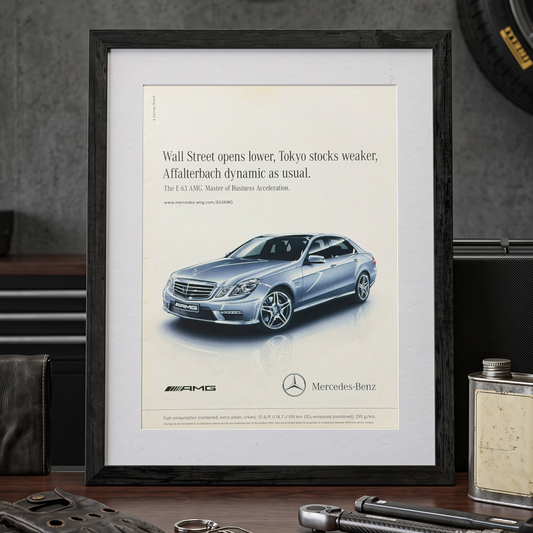 Mercedes-Benz E 63 AMG W212 Orijinal Dönem Reklamıdır (Sonradan Baskı Değildir)