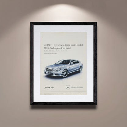 Mercedes-Benz E 63 AMG W212 Orijinal Dönem Reklamıdır (Sonradan Baskı Değildir)