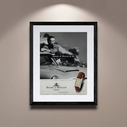 Baume & Mercier Hampton Orijinal Dönem Reklamıdır (Sonradan Baskı Değildir)