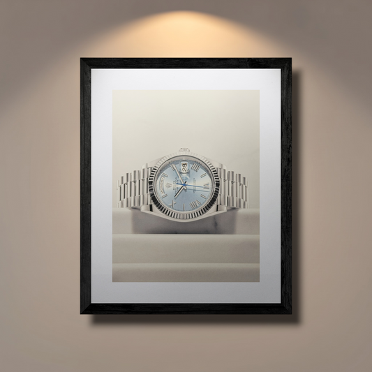 Rolex Day‑Date 40 Platinum “Ice‑Blue” Orijinal Dergi İlanıdır (Sonradan Baskı Değildir).