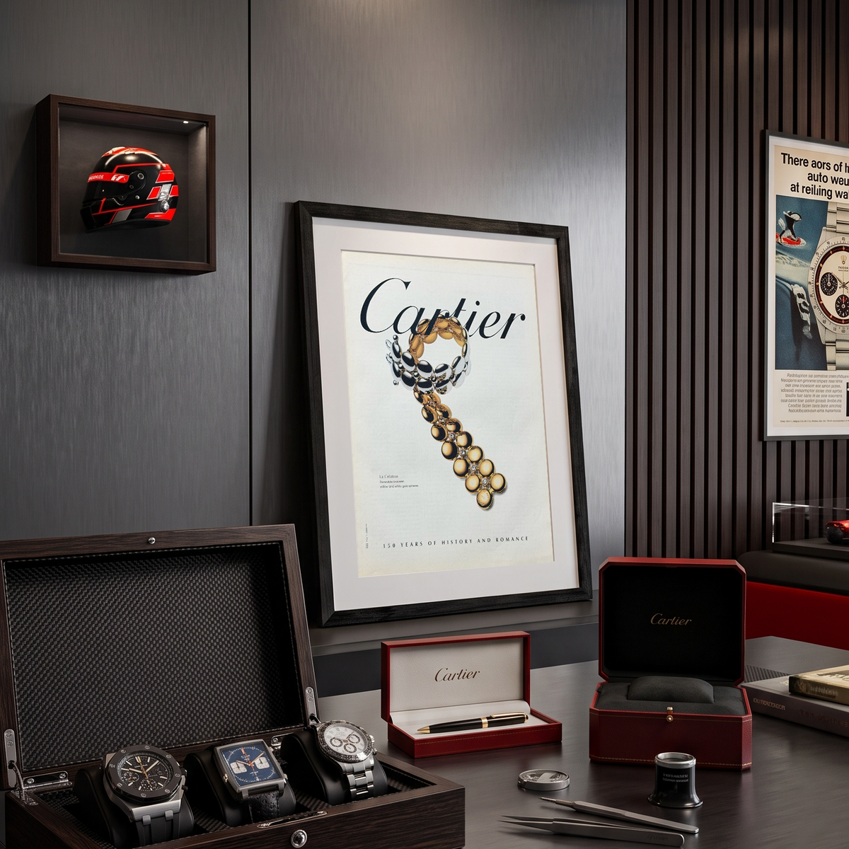 Cartier La Création Orijinal Dönem Reklamıdır (Sonradan Baskı Değildir)