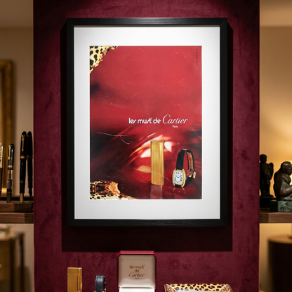 Must de Cartier Koleksiyonu “Paris Elegance” 1973 Orijinal Dönem Reklamıdır (Sonradan Baskı Değildir).
